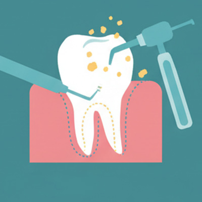 Parodontitis_PZR Parodontitis-Behandlung Schritt2